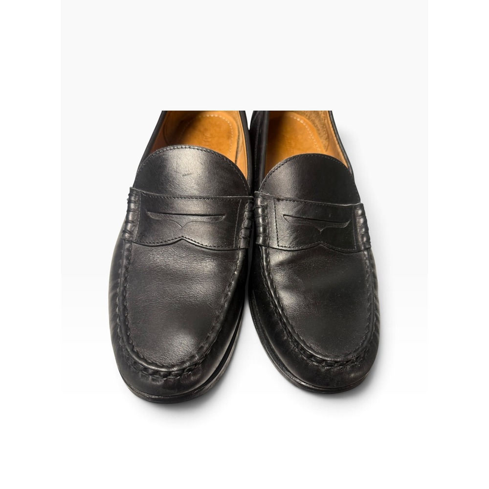 Allen Edmonds Newman Black Leather Penny Loafers Mens 9.5 D